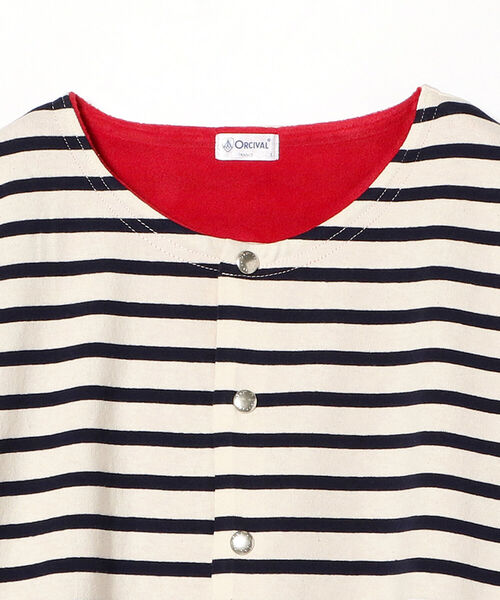 Ray BEAMS（レイビームス）の「ORCIVAL / クルーネック カーディガン（カーディガン/ボレロ・レディース・ホワイト系その他/ブラック系その他・1）」の17枚目の写真