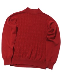 MEN'S BIGI | 12Gへリンボンジャガードモックネックニット(ニット/セーター)