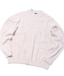 MEN'S BIGI | 12Gへリンボンジャガードモックネックニット(ニット/セーター)