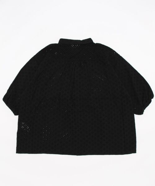 Samansa Mos2（サマンサ モスモス）の「オーバーレースシャツ（シャツ/ブラウス・レディース・ブラック/モカ/キナリ・ﾌﾘ-）」の13枚目の写真