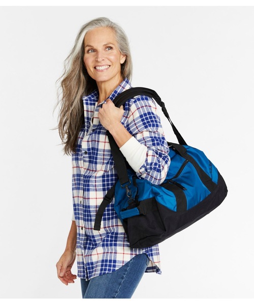 L.L.Bean(エルエルビーン)の「アドベンチャー・ダッフル、スモール(ボストンバッグ・レディース・ブラック/ネイビー/ライトアッシュグレー/グリーン・ONE SIZE)」の7枚目の写真