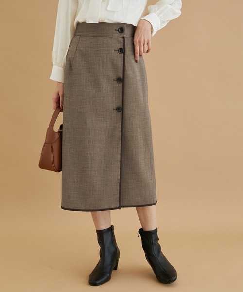 ROPE' PICNIC（ロペピクニック）の「リバーシブル/チェック＆無地スカート（スカート・レディース・ベージュ系その他/グリーン系その他/ピンク系その他2・36/38/40）」の19枚目の写真