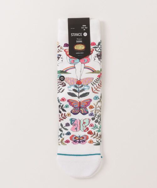 STANCE(スタンス)の「【STANCE/スタンス】THE GARDEN OF GROWTH SABRINA BOSCO(サブリナ・ボスコ)コラボモデル(ソックス/靴下・レディース・ホワイト・SMALL)」の4枚目の写真