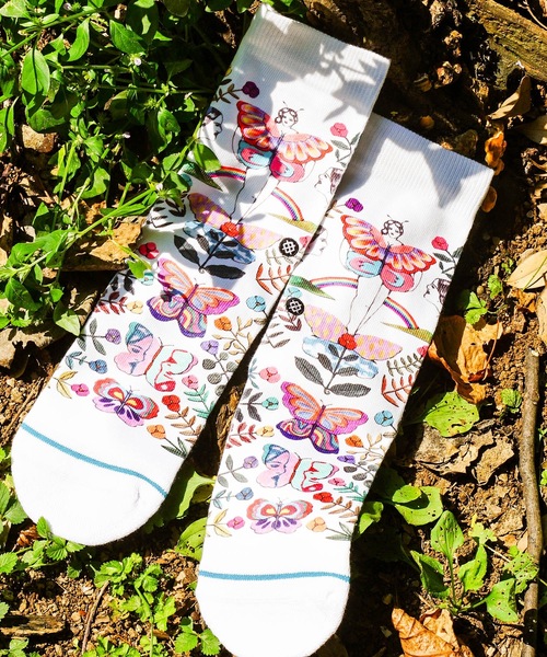 STANCE(スタンス)の「【STANCE/スタンス】THE GARDEN OF GROWTH SABRINA BOSCO(サブリナ・ボスコ)コラボモデル(ソックス/靴下・レディース・ホワイト・SMALL)」の8枚目の写真