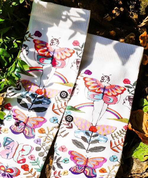 STANCE(スタンス)の「【STANCE/スタンス】THE GARDEN OF GROWTH SABRINA BOSCO(サブリナ・ボスコ)コラボモデル(ソックス/靴下・レディース・ホワイト・SMALL)」の9枚目の写真