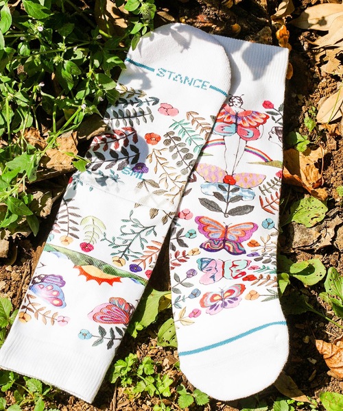 STANCE(スタンス)の「【STANCE/スタンス】THE GARDEN OF GROWTH SABRINA BOSCO(サブリナ・ボスコ)コラボモデル(ソックス/靴下・レディース・ホワイト・SMALL)」の10枚目の写真