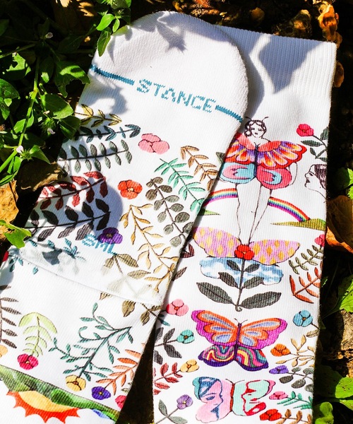 STANCE(スタンス)の「【STANCE/スタンス】THE GARDEN OF GROWTH SABRINA BOSCO(サブリナ・ボスコ)コラボモデル(ソックス/靴下・レディース・ホワイト・SMALL)」の11枚目の写真