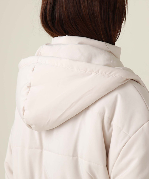 archives（アルシーヴ）の「ボリューム中綿ミドルジャケット（ダウンジャケット/コート・レディース・アイボリー/ピンクベージュ/ブラック・MEDIUM）」の13枚目の写真