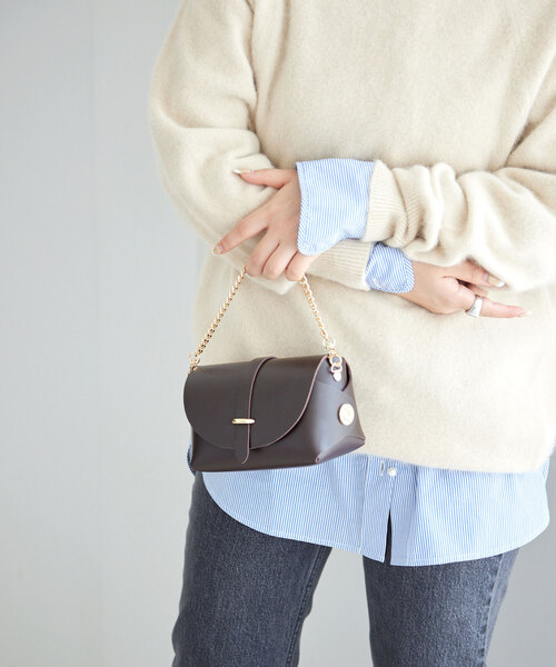 SLOBE IENA(スローブイエナ)の「【VICE VERSA/バイス ベルサ】ショルダーバッグ(ショルダーバッグ・レディース・ブラック/ブラウン/ベージュ・FREE)」の13枚目の写真