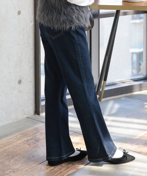 セール】[ 低身長向けサイズ ] ハイウエストセンターシーム