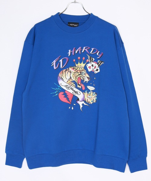 【Ed Hardy】ロゴ プリント スウェットショーツ 関税送料込 セール】Ed Hardy ルーズサイズ プリント半袖Tシャツ（Tシャツ