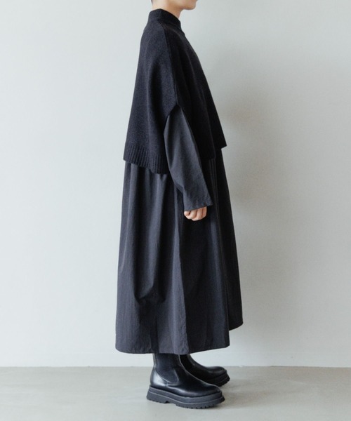 LOWRYS FARM（ローリーズファーム）の「５Ｇドルマンニットベスト　150745（ベスト・キッズ・ブラック/グレー・150cm/160cm）」の3枚目の写真