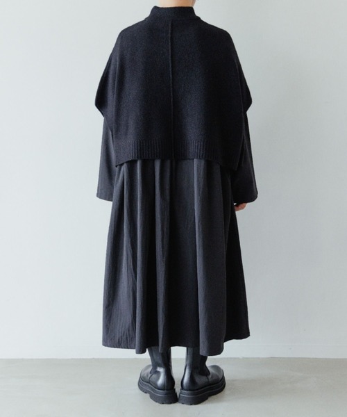 LOWRYS FARM（ローリーズファーム）の「５Ｇドルマンニットベスト　150745（ベスト・キッズ・ブラック/グレー・150cm/160cm）」の4枚目の写真