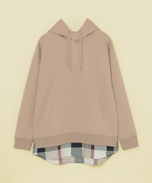 CB CRESTBRIDGE(シービークレストブリッジ)の「フェイクレイヤードプルオーバーパーカー(パーカー・メンズ・ベージュ系その他/ネイビー/オフホワイト/グリーン系その他・L/M)」の5枚目の写真