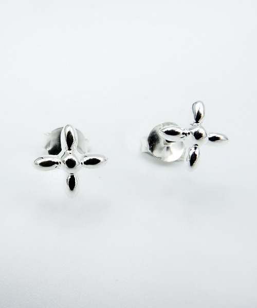 TONE SELECT GOODS（トーンセレクトグッズ）の「【925 SILVER ACC】クロスフラワーピアスSV9258(OG)（ピアス（両耳用）・レディース・シルバー/ゴールド・FREE）」の2枚目の写真