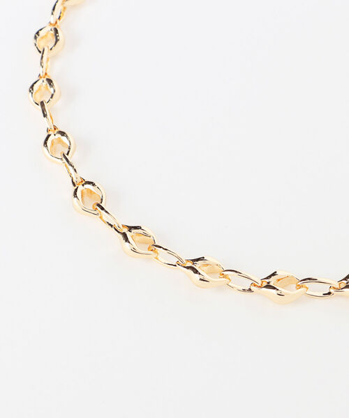 BEAMS HEART(ビームスハート)の「BEAMS HEART / 変形 ケーブルチェーン ネックレス(ネックレス・レディース・シルバー/ゴールド・ONE SIZE)」の7枚目の写真