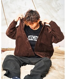 ELEMENT | ELEMENT メンズ BIG SKATE ALOHA C_610 長袖シャツ 【2022年秋冬モデル】/エレメントコーデュロイシャツブルゾン(シャツ/ブラウス)