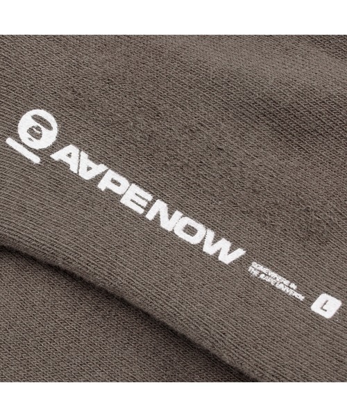AAPE BY A BATHING APE（エーエイプバイアベイシングエイプ）の「AAPE NOW SOCKS L（ソックス/靴下・メンズ・ベージュ系その他7/アイボリー/グリーン系その他5/ブラック/パープル系その他4/グレー系その他3・SMALL/LARGE）」の13枚目の写真