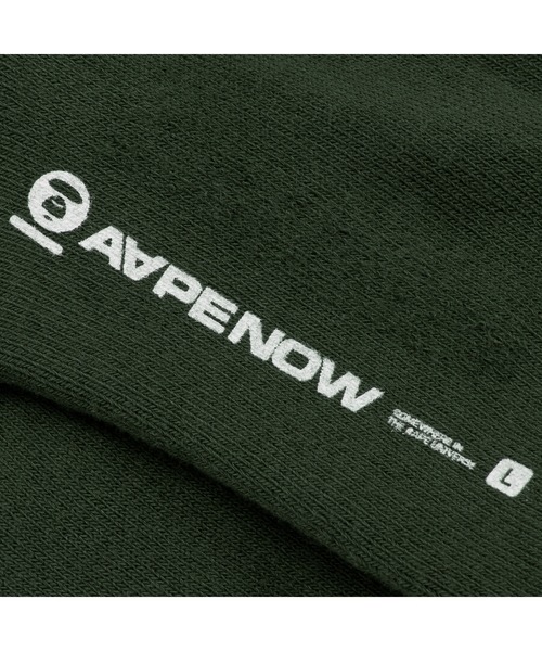 AAPE BY A BATHING APE（エーエイプバイアベイシングエイプ）の「AAPE NOW SOCKS L（ソックス/靴下・メンズ・ベージュ系その他7/アイボリー/グリーン系その他5/ブラック/パープル系その他4/グレー系その他3・SMALL/LARGE）」の17枚目の写真