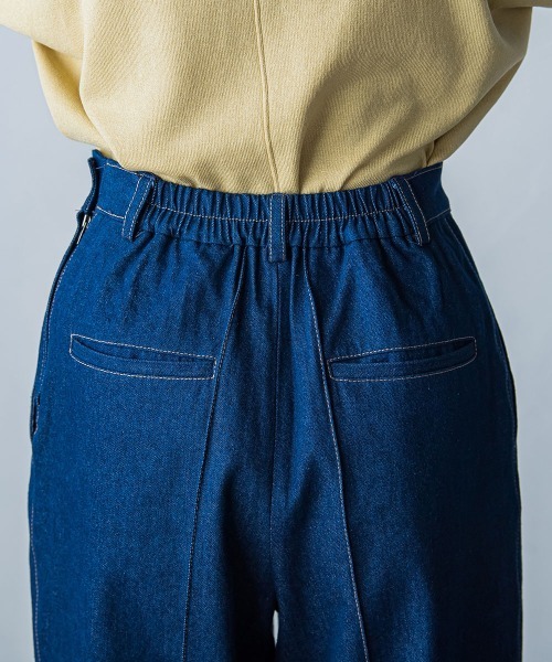 socolla（ソコラ）の「【socolla】デニムワイドパンツ（デニムパンツ・レディース・ネイビー・M/S）」の10枚目の写真