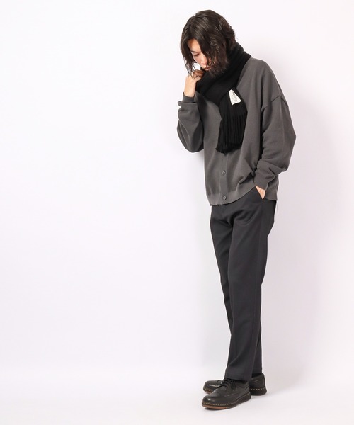 KANGOL(カンゴール)の「KANGOL リブ編みフリンジストール(ストール/ショール・メンズ・ライトグレー/ブラック/アイボリー/イエロー・FREE)」の9枚目の写真
