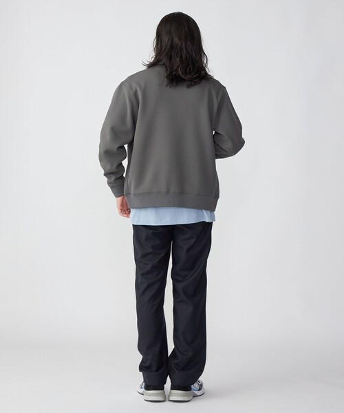 SHIPS(シップス)の「*SHIPS: ワンポイント ロゴ 梨地 ボンディング フリース クルーネック スナップ カーディガン(カーディガン/ボレロ・メンズ・ブラック/グレー/ベージュ・SMALL/MEDIUM/LARGE/X-LARGE)」の8枚目の写真