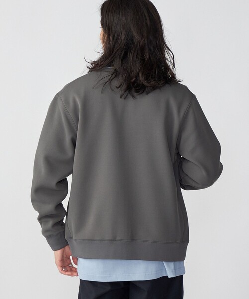 SHIPS(シップス)の「*SHIPS: ワンポイント ロゴ 梨地 ボンディング フリース クルーネック スナップ カーディガン(カーディガン/ボレロ・メンズ・ブラック/グレー/ベージュ・SMALL/MEDIUM/LARGE/X-LARGE)」の13枚目の写真