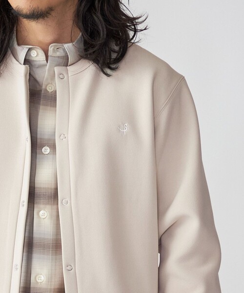 SHIPS(シップス)の「*SHIPS: ワンポイント ロゴ 梨地 ボンディング フリース クルーネック スナップ カーディガン(カーディガン/ボレロ・メンズ・ブラック/グレー/ベージュ・SMALL/MEDIUM/LARGE/X-LARGE)」の20枚目の写真