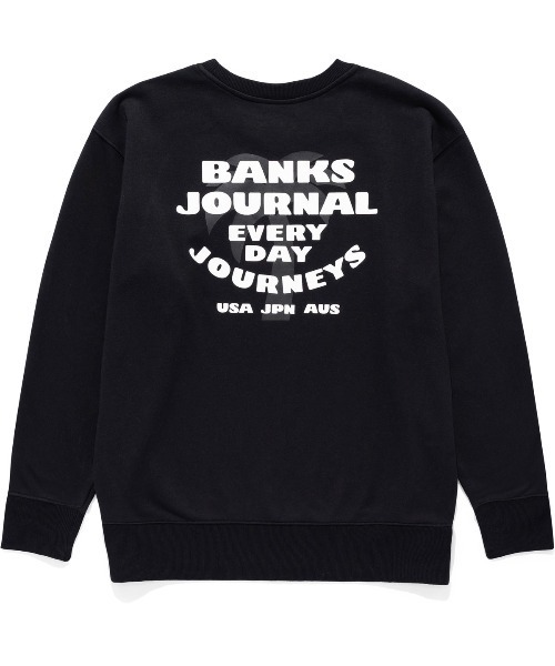BANKS JOURNAL / バンクス ジャーナル 】FEATURETTE GRAPHIC CREW（スウェット）｜BANKS（バンクス