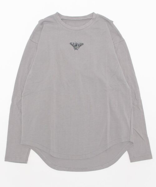 GENXDER(ノンジェンダー)の「【genxder】ユニセックス オリジナルクラゲプリント 蝶々刺繍 肩紐付き ロングTシャツ(Tシャツ/カットソー・メンズ・グレー/ブラウン/ブラック/ホワイト/ホワイト系その他/ブラック系その他/グレー系その他/ブラウン系その他/グリーン系その他/グリーン・MEDIUM/LARGE/X-LARGE)」の13枚目の写真