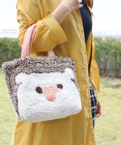 salle de bal(サルデバル)の「バッグ ランチバッグ ぽこもこ アニマル pokomoko animal TCI(トートバッグ・レディース・その他10/その他7/その他1/その他3/その他2/その他5/その他4/その他6/その他9/その他8・FREE)」の1枚目の写真