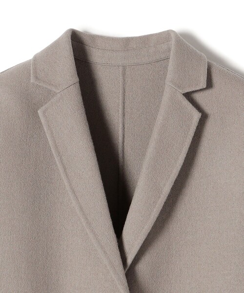 SHIPS（シップス）の「Primary NavyLabel:ウールダブルフェイスチェスターコート（チェスターコート・レディース・ブラック/トップグレー・38/36）」の6枚目の写真