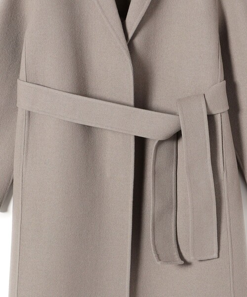 SHIPS（シップス）の「Primary NavyLabel:ウールダブルフェイスチェスターコート（チェスターコート・レディース・ブラック/トップグレー・38/36）」の8枚目の写真