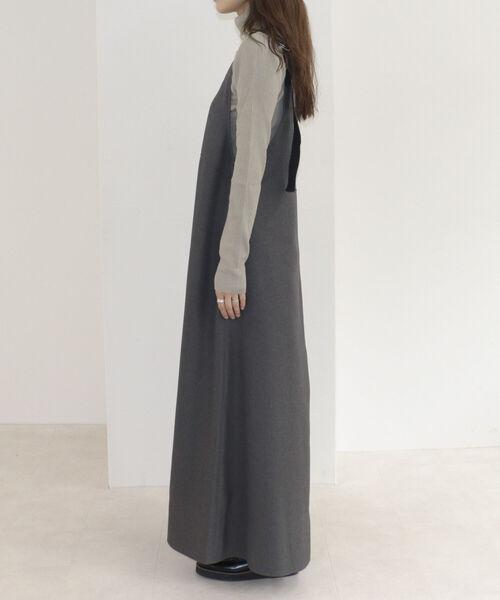 fredy emue(フレディエミュ)の「ウールライクフレアージャンスカ(ジャンパースカート・レディース・ブラウン/グレー・38)」の22枚目の写真