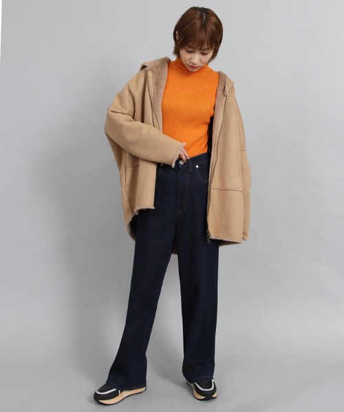 TITE IN THE STORE（ティテ　インザ　ストア）の「リバーシブルフェイクムートンコート（ムートンコート・レディース・キャメル/グレー・38）」の14枚目の写真