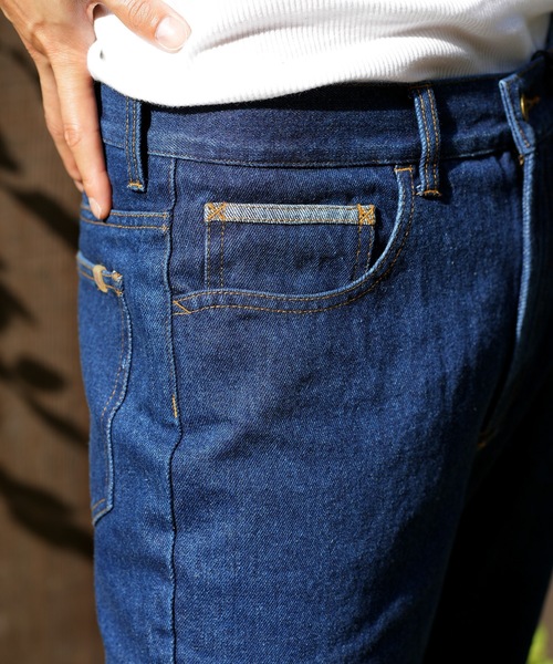 roial(ロイアル)の「DENIM/ROIAL(ロイアル)デニムパンツ(デニムパンツ・メンズ・ライトインディゴブルー/ワンウォッシュ/オフホワイト/チャコールグレー・30inch/32inch/34inch)」の8枚目の写真
