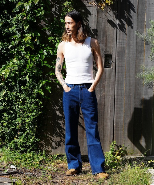 roial(ロイアル)の「DENIM/ROIAL(ロイアル)デニムパンツ(デニムパンツ・メンズ・ライトインディゴブルー/ワンウォッシュ/オフホワイト/チャコールグレー・30inch/32inch/34inch)」の10枚目の写真