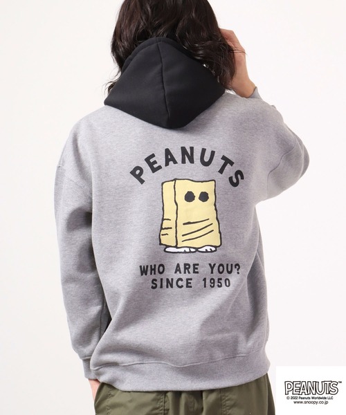 SURF'S UP PEANUTS パーカー ネイビー M19800円 SNOOPY スヌーピー パーカー ジョークール 長袖 裏起毛