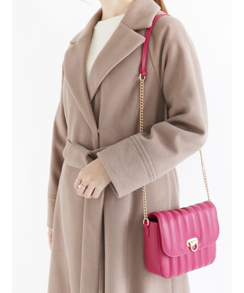 Te chichi（テチチ）の「キルティングミニショルダーバッグ（ハンドバッグ・レディース・オフホワイト/ブルー/ピンク・ﾌﾘ-）」の3枚目の写真