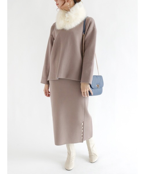 Te chichi（テチチ）の「キルティングミニショルダーバッグ（ハンドバッグ・レディース・オフホワイト/ブルー/ピンク・ﾌﾘ-）」の10枚目の写真