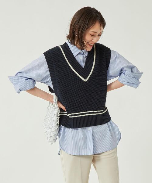 ＜1_OFMINE＞オーガニックコットン混シャツ