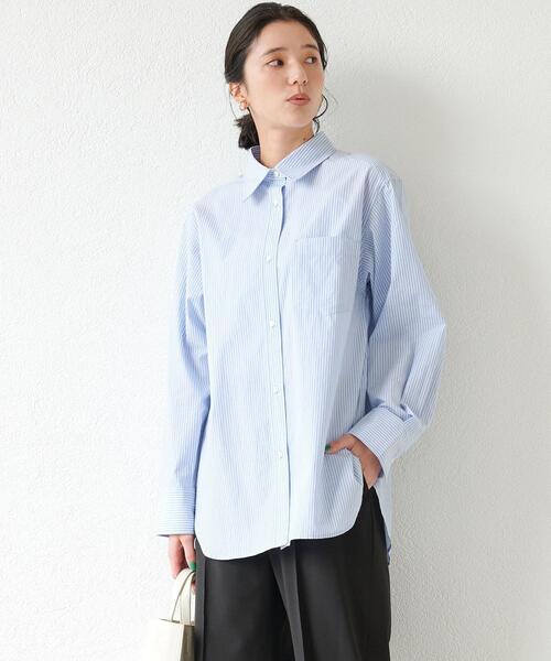 ＜1_OFMINE＞オーガニックコットン混シャツ