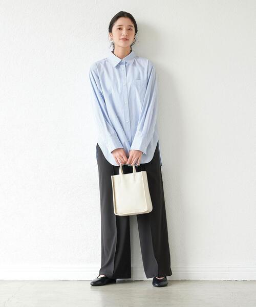 ＜1_OFMINE＞オーガニックコットン混シャツ