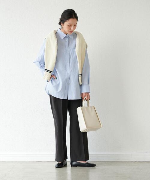 ＜1_OFMINE＞オーガニックコットン混シャツ