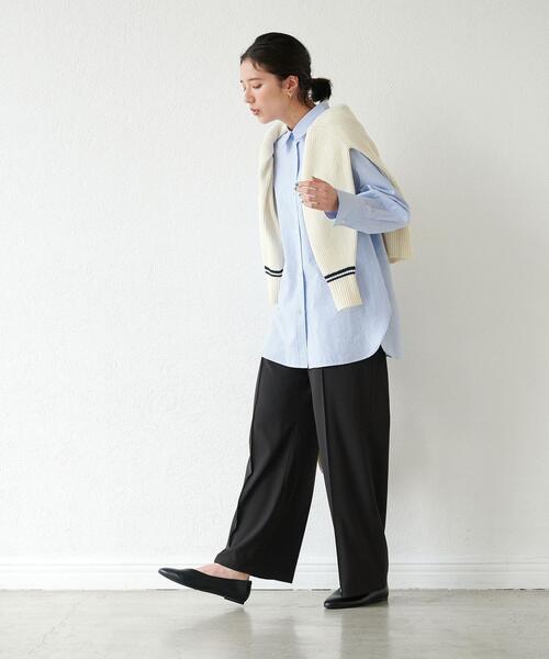 ＜1_OFMINE＞オーガニックコットン混シャツ