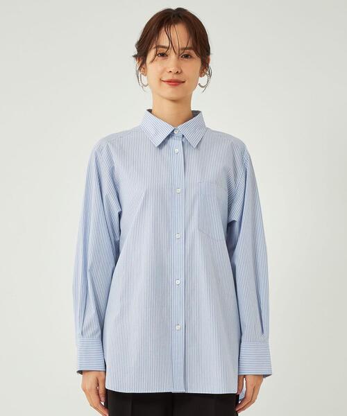 ＜1_OFMINE＞オーガニックコットン混シャツ