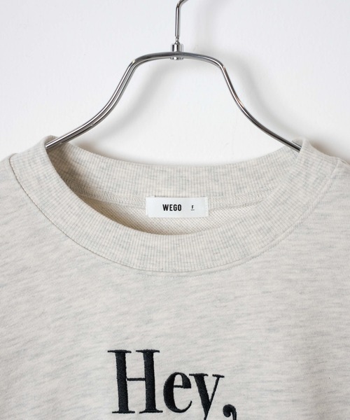 WEGO(ウィゴー)の「WEGO/グラフィックルーズスウェット(スウェット・レディース・ホワイト/ピンク/オートミール・FREE)」の18枚目の写真
