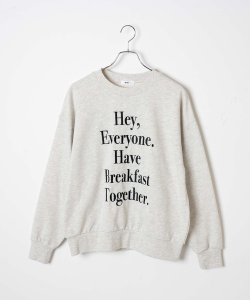 WEGO(ウィゴー)の「WEGO/グラフィックルーズスウェット(スウェット・レディース・ホワイト/ピンク/オートミール・FREE)」の22枚目の写真