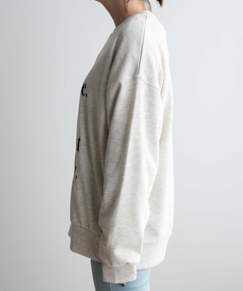 WEGO(ウィゴー)の「WEGO/グラフィックルーズスウェット(スウェット・レディース・ホワイト/ピンク/オートミール・FREE)」の16枚目の写真