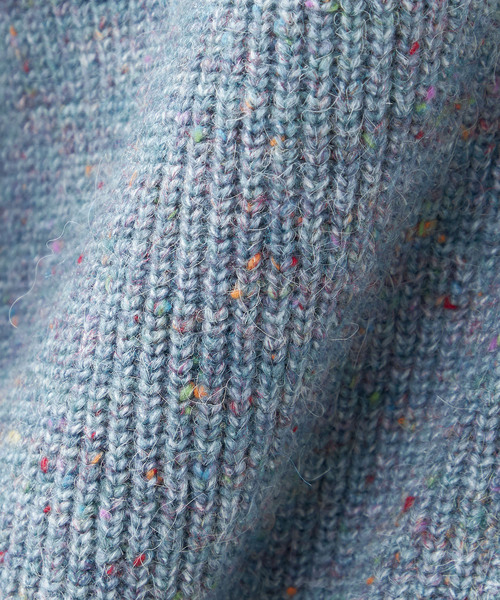 Petit Honfleur(プチオンフルール)の「【ウォッシャブル】カラーネップニットカーディガン(カーディガン/ボレロ・レディース・グレー/サックスブルー/ネイビー・M/L)」の18枚目の写真